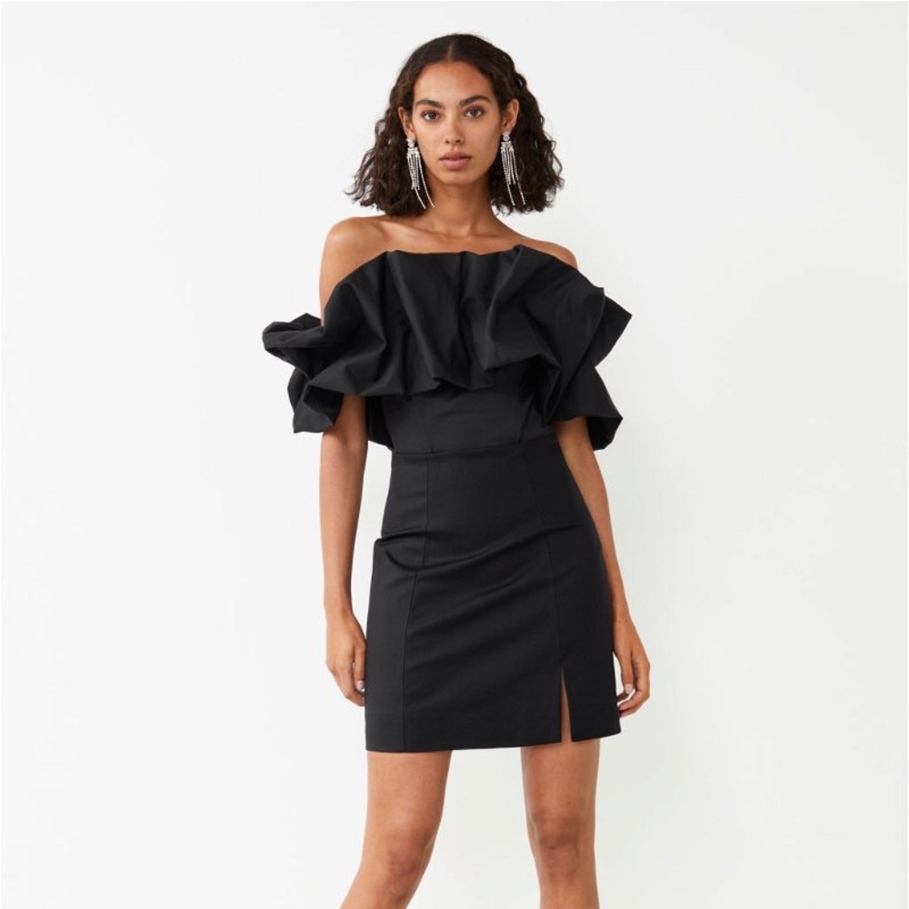 NWOT & Other Stories Off-Shoulder Ruffled Mini Dress